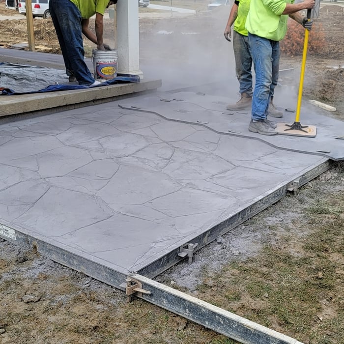 Decorative Concrete Back Patio