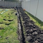 Hand trench with slop