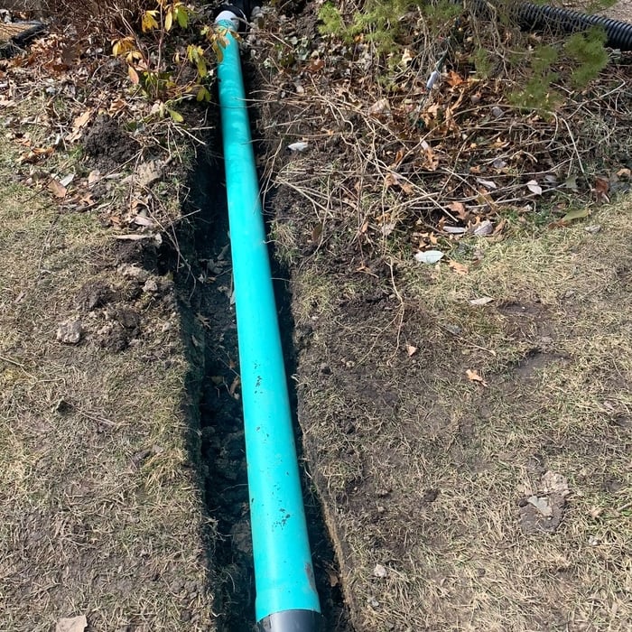 Preparing the yard for proper drainage