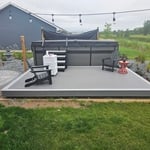 Hot tub deck