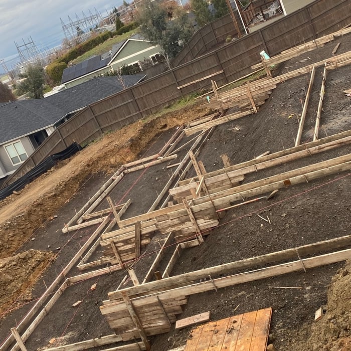 Foothills house foundation
