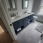 Custom double vanity.