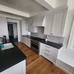 Custom Kitchen with side benches.