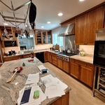 These under cabinet lights are smart controlled, able to be turned on and off and dimmed via the app. Also color changing, and really makes the countertop stand out!