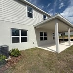 Screen walls to a covered lanai