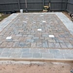 Completed patio.