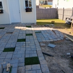Landscaping with brick Pavers