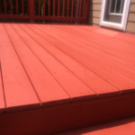 Deck stained