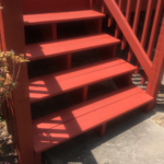 Deck stained