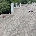 Commercial shingle roof