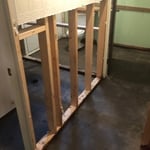 removal of floor tile and drywall