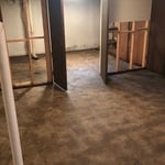 removal of tile flooring and drywall