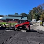 Recycled asphalt millings parking lot