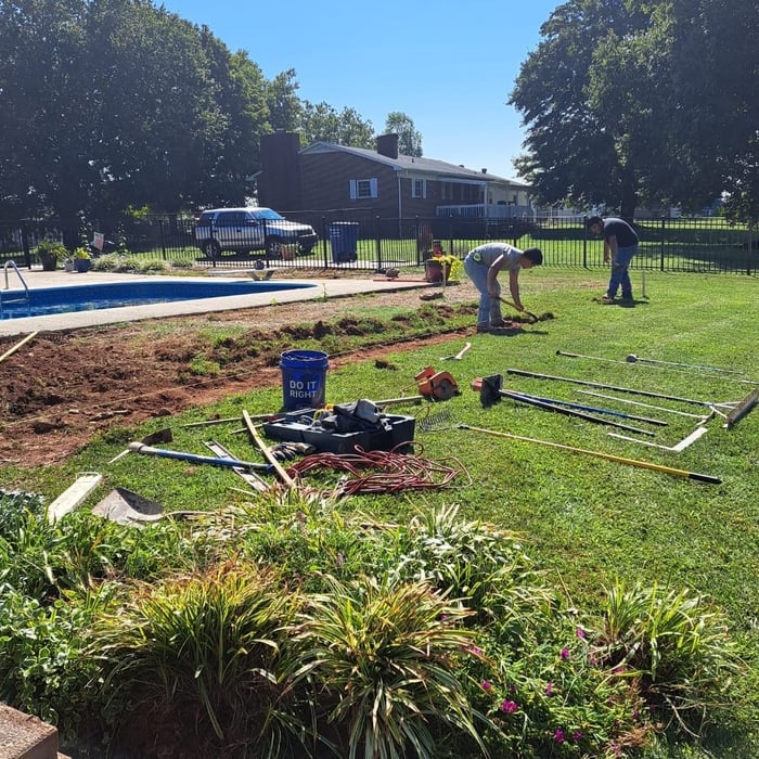 Paver patio