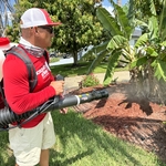Tech Bob hinkle spraying