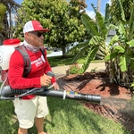 Tech Bob hinkle spraying