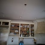 Laser utilized for centering new fixture placement.