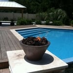 Gas Fire Pit Pool Accent 2
