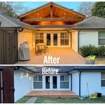 Elevated Patio Cover and Trex Composite Deck!