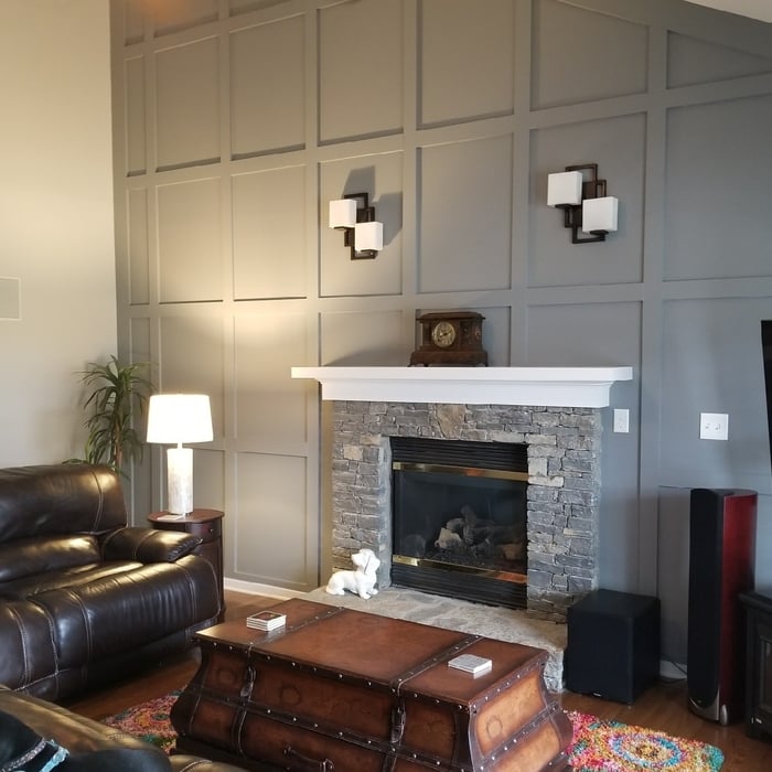 A custom feature wall in the East End of Louisville.