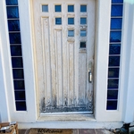 Exterior varnish renovation.