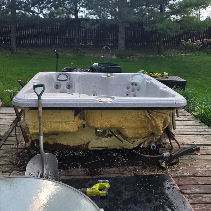 Hot tub Removal