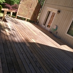 Rotted decking removed and new cedar in its place!