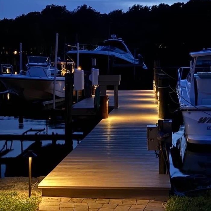 Pier Lighting in Edgewater, Maryland