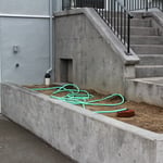 New retaining walls, porch and steps in Northeast Seattle