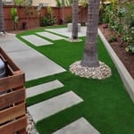 Drains, irrigation, concrete, turf, plants and rock