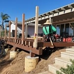 Deck going in with Trex for top planks