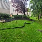 Stone retaining wall