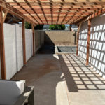20‘ x 10‘ pergola/arbor free standing next to house in south Scottsdale.