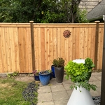 In Panel Wood Fence