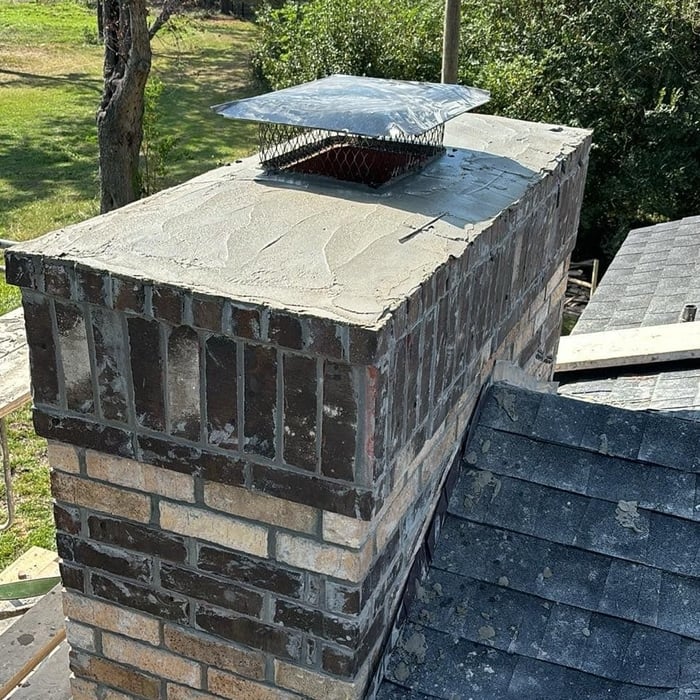 Rebuilding the chimney