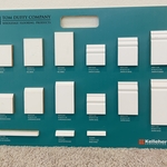 Baseboard sample board- choose your new baseboard style