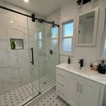 Calacatta Pietra White Bathroom