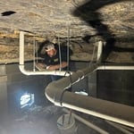 Pipe repairs under house