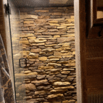 Stone-Wood Bathroom