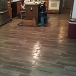 Tile in kitchen area