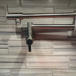 beautiful kitchen remodel, installed a grohe pot filler