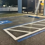 line striping, parking lot striping, parking lot lines, commercial striping, fresh stripes, asphalt striping, pavement marking, parking space lines, handicap parking lines, ADA striping, directional arrows, fire lane striping, curb painting, parking lot maintenance, commercial parking lot, crisp lines, professional striping