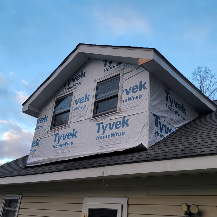 Dormer expansion - waiting on siding