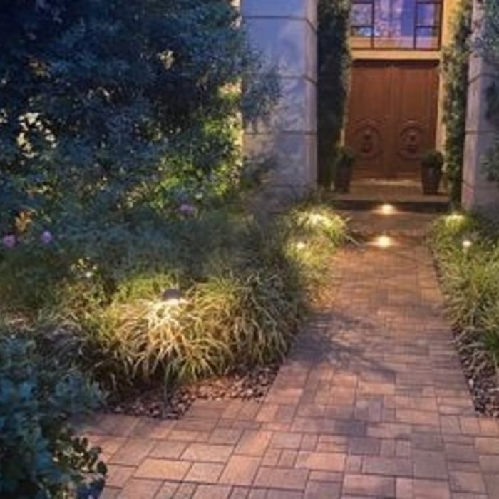 Desert Front Yard lighting