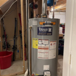 The new water heater replacement all ready to go.