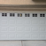 garage door install with windows