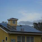Solar install on a garage in Grass Valley, CA