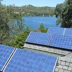 Solar install on a garage in Grass Valley, CA