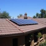 Solar install on a garage in Grass Valley, CA