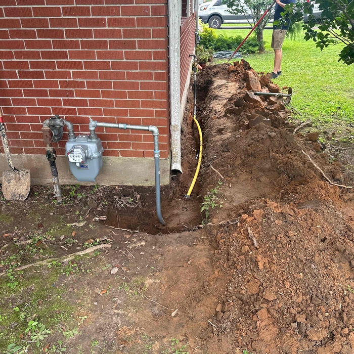 Gas line repair
